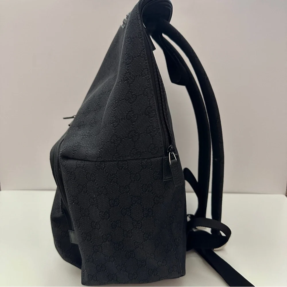 BRAND NEW Gucci GG Black Canvas Men’s Backpack Large